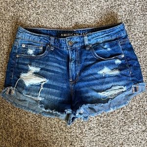 AE distressed shorts